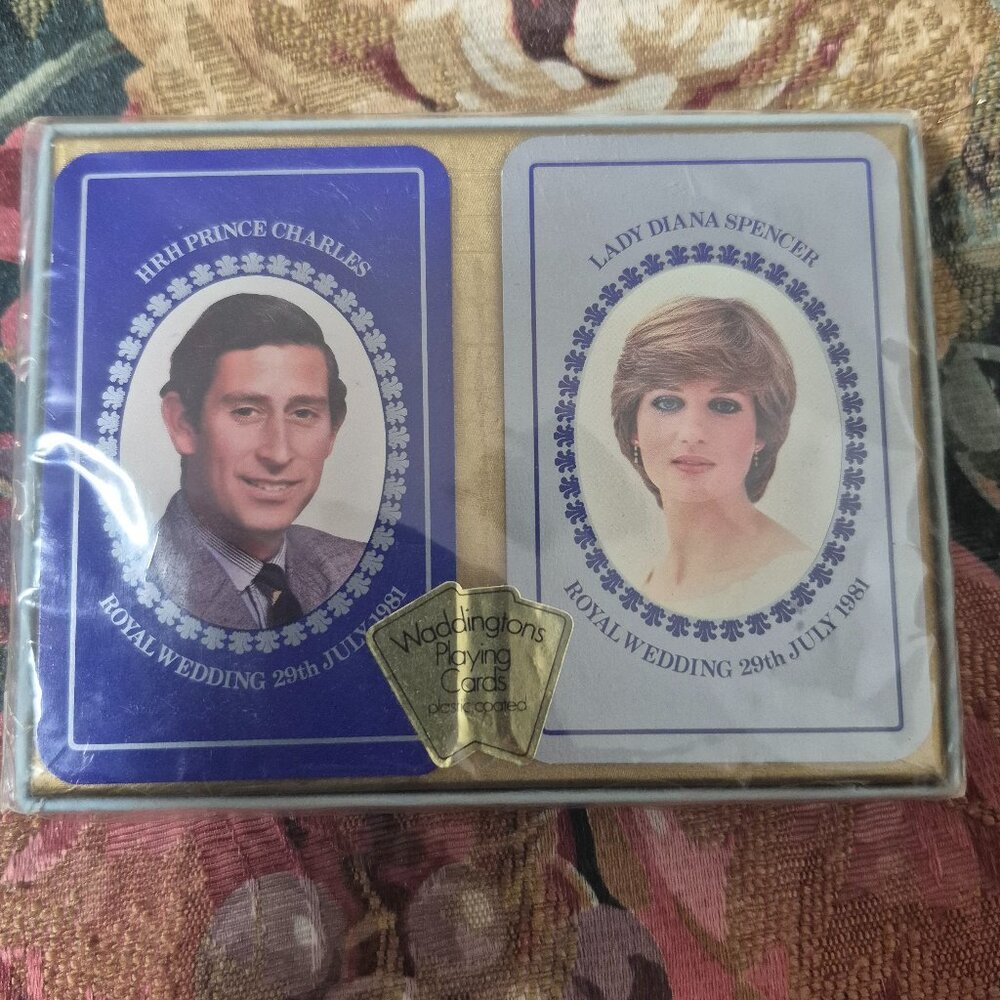 Royal wedding playing cards